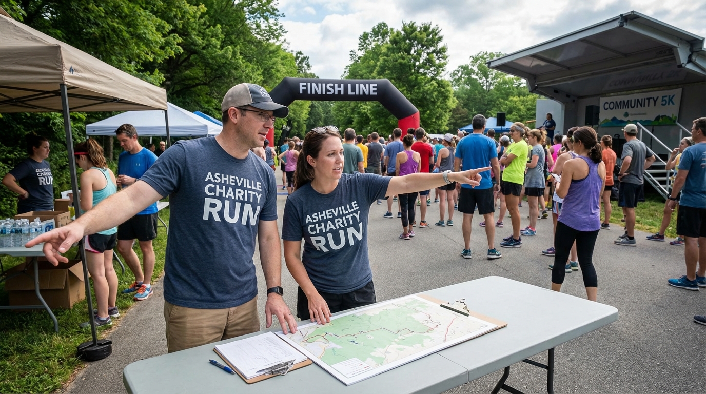 Volunteers coordinating